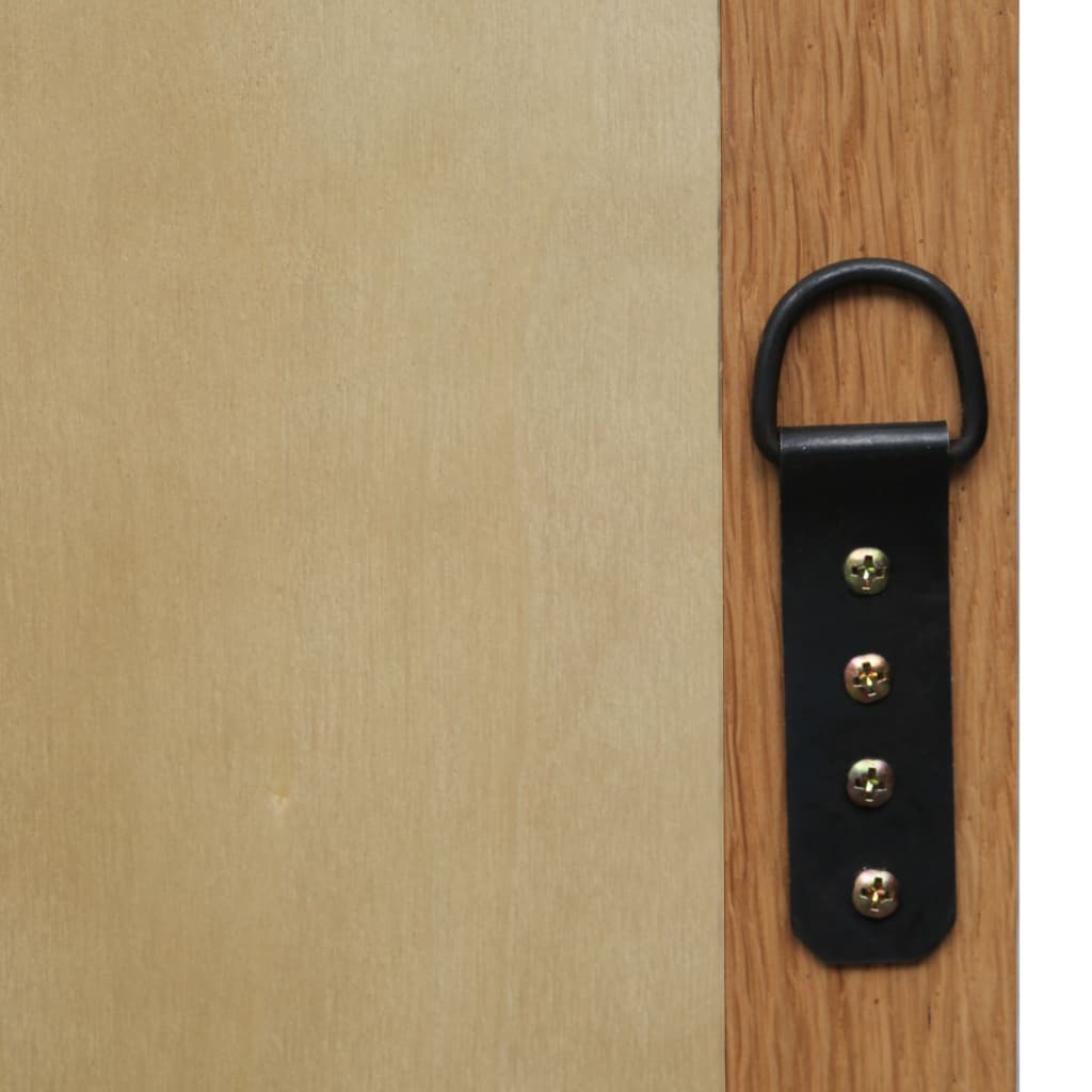 vidaXL Wall Mirror Bathroom Mirror Wardrobe Mirror for Door Solid Oak Wood