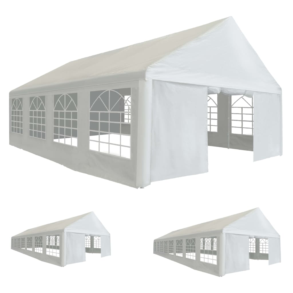 vidaXL Party Tent Outdoor Canopy Tent Patio Gazebo Marquee Beach Shelter White