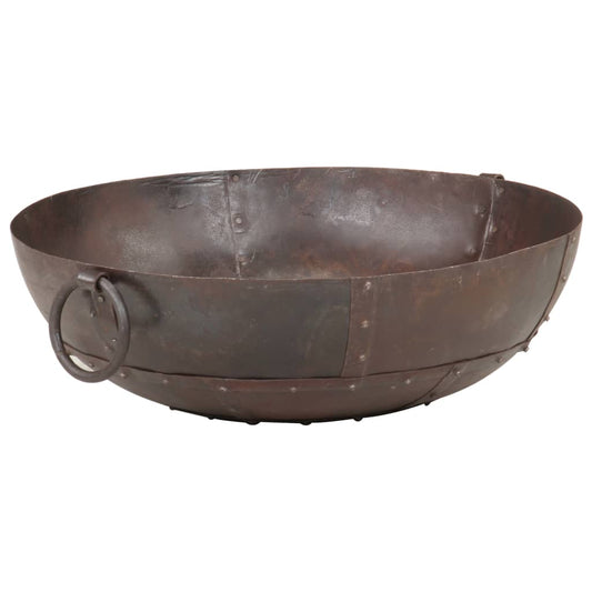 vidaXL Fire Pit Fireplace for Camping Picnic Firebowl Outdoor Firepit Iron